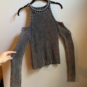 -Forever 21- Grey Off-the-Shoulder Long